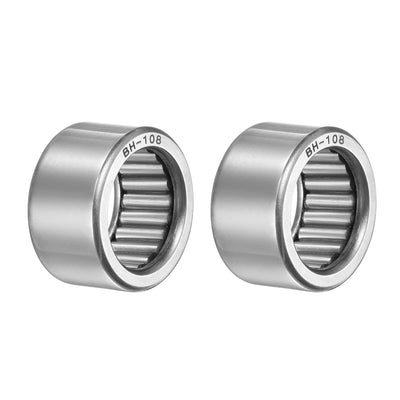 Harfington Uxcell BH912 Needle Roller Bearings 9/16"x13/16"x3/4" Open Full Complement 2pcs