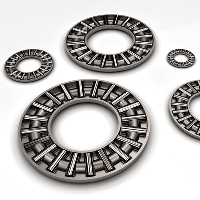 Harfington Uxcell Thrust Needle Roller Bearings with Washers Bearing Chrome Steel