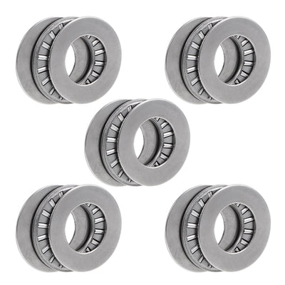 Harfington Uxcell TC1018+2TRA Needle Roller Thrust Bearings with Washers 5/8"x1-1/8"x5/64" 5pcs