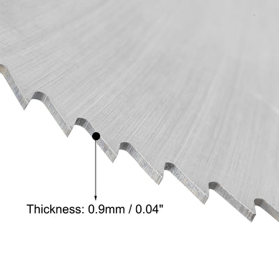 Harfington Uxcell Circular Saw Blades 60x16x0.4mm 72 Teeth HSS Disc Cutting Blade for Wood Metal