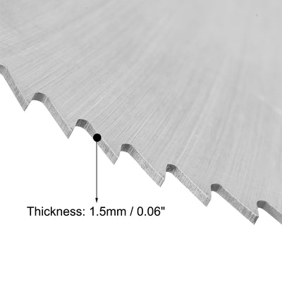 Harfington Uxcell Circular Saw Blades 60x16x5mm 72 Teeth HSS Disc Cutting Blade for Wood Metal