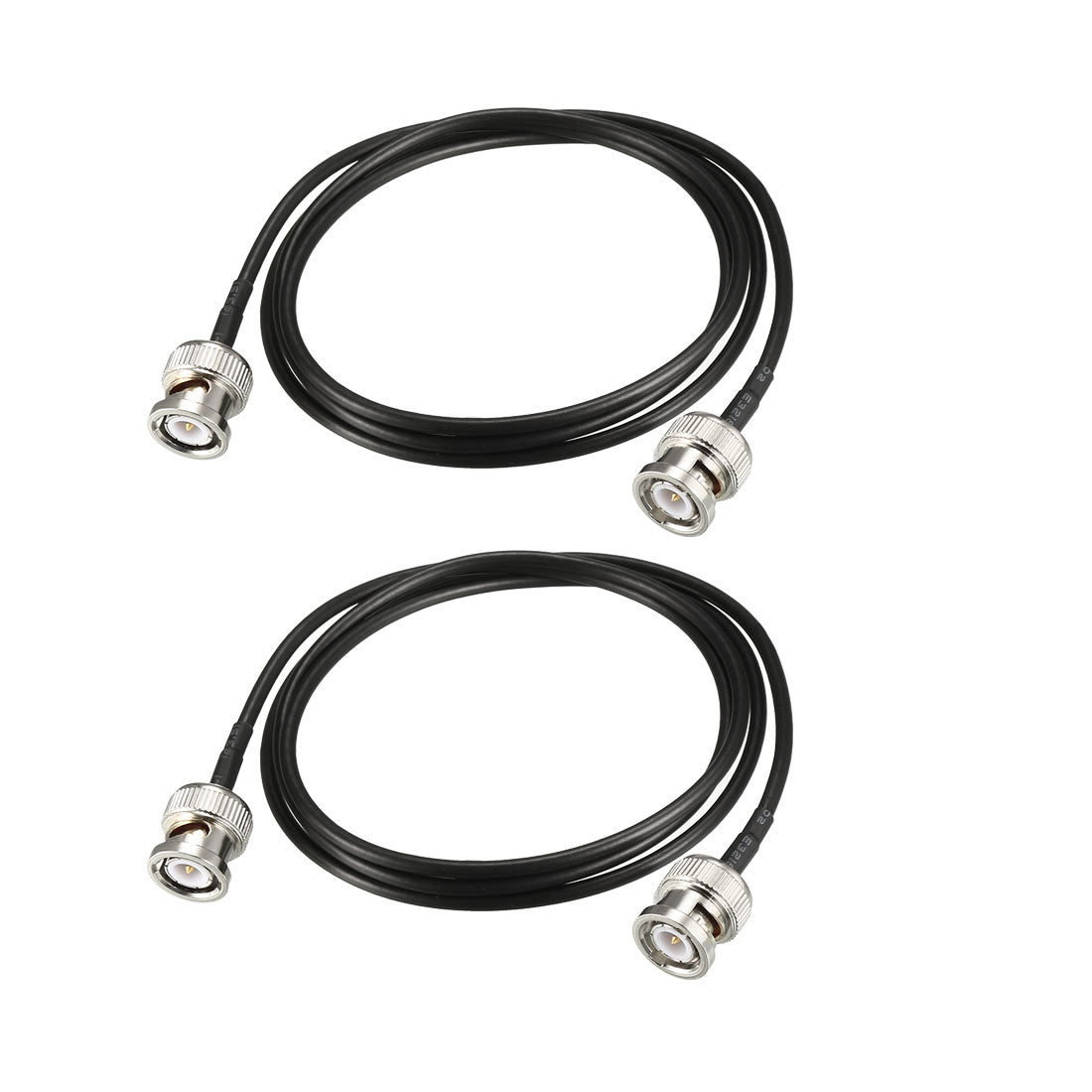 uxcell Uxcell BNC Male to Male Coaxial Jumper Cable 50 Ohm RG174 Shorter Length 2pcs