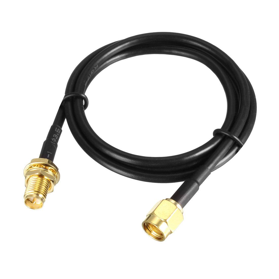 Uxcell Uxcell Antenna Extension Cable RP-SMA Male to RP-SMA Female Low Loss RG174 8 Ft
