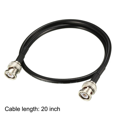 Harfington Uxcell RG58 Coaxial Cable with BNC Male to BNC Male Connectors 50 Ohm 2pcs