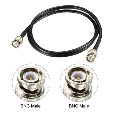 Harfington Uxcell RG58 Coaxial Cable with BNC Male to BNC Male Connectors 50 Ohm