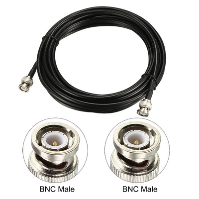 Harfington Uxcell RG58 Coaxial Cable with BNC Male to BNC Male Connectors 50 Ohm 2pcs