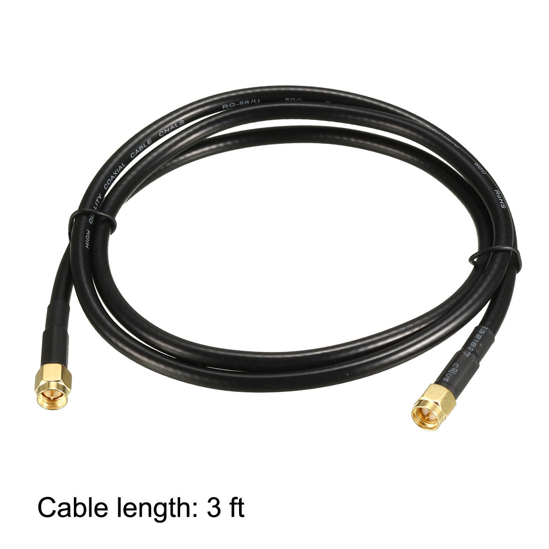 uxcell Uxcell Antenna Extension Cable SMA Male to SMA Male Coaxial Cable RG58 50 Ohm