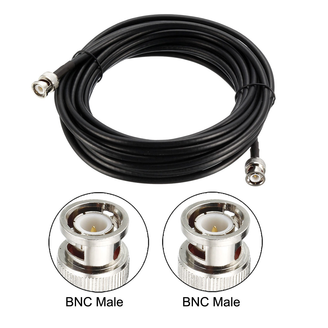 uxcell Uxcell BNC Male to BNC Male Coax Cable RG58 Low Loss RF Coaxial Cable 50 ohm