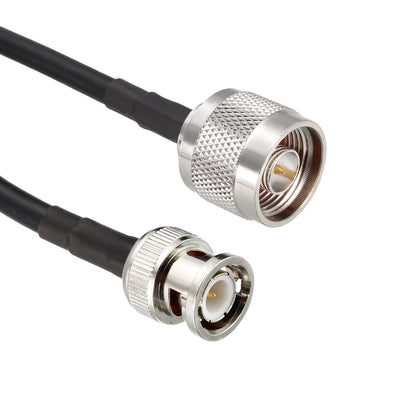 Harfington Uxcell N Male to BNC Male Coax Cable Low Loss RG58 Coaxial Cable for Radio 20 Inch