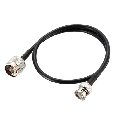 Harfington Uxcell N Male to BNC Male Coax Cable Low Loss RG58 Coaxial Cable for Radio 20 Inch