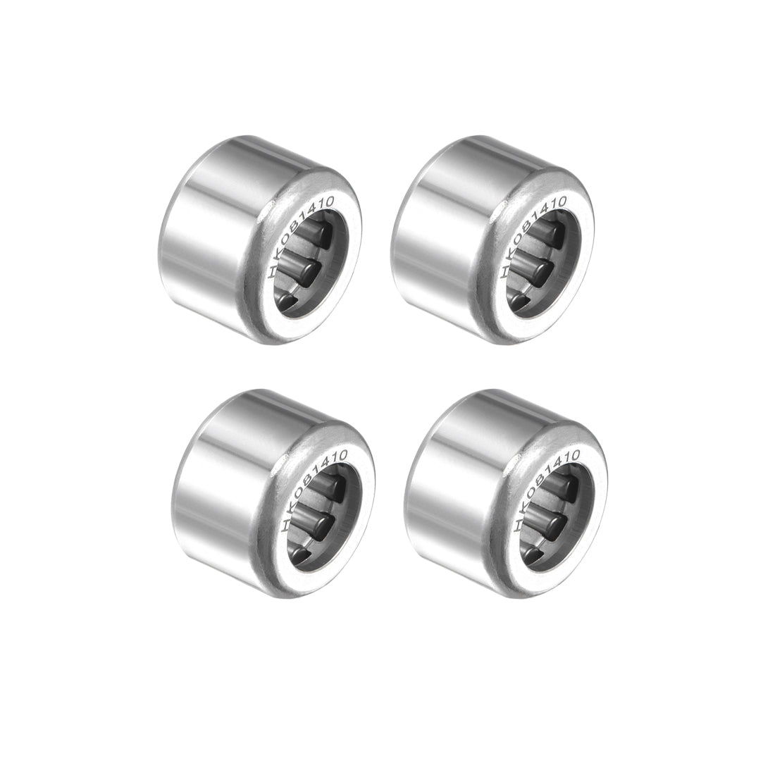uxcell Uxcell HK081410 Drawn Cup Needle Roller Bearings 8mm Bore, 14mm OD, 10mm Width 4pcs