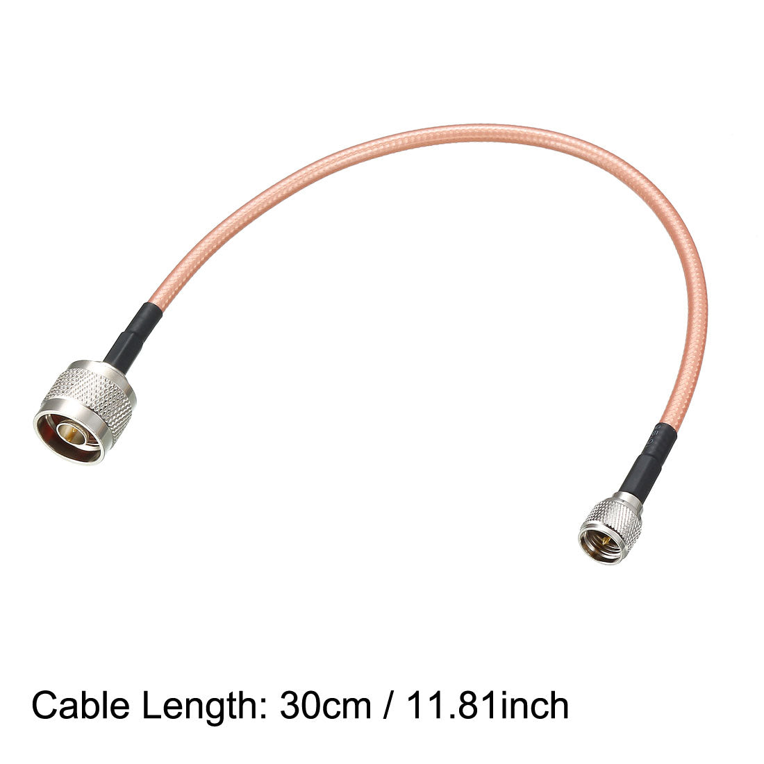 uxcell Uxcell Low Loss RF Coaxial Cable Connection Coax Wire RG-142 N Male to Mini UHF Male