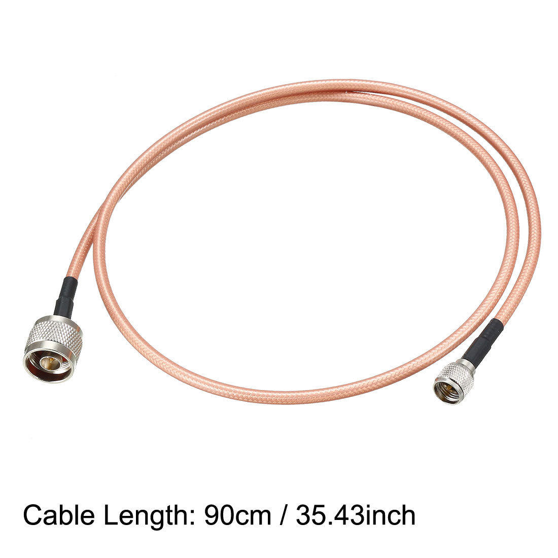 uxcell Uxcell Low Loss RF Coaxial Cable Connection Coax Wire RG-142 N Male to Mini UHF Male