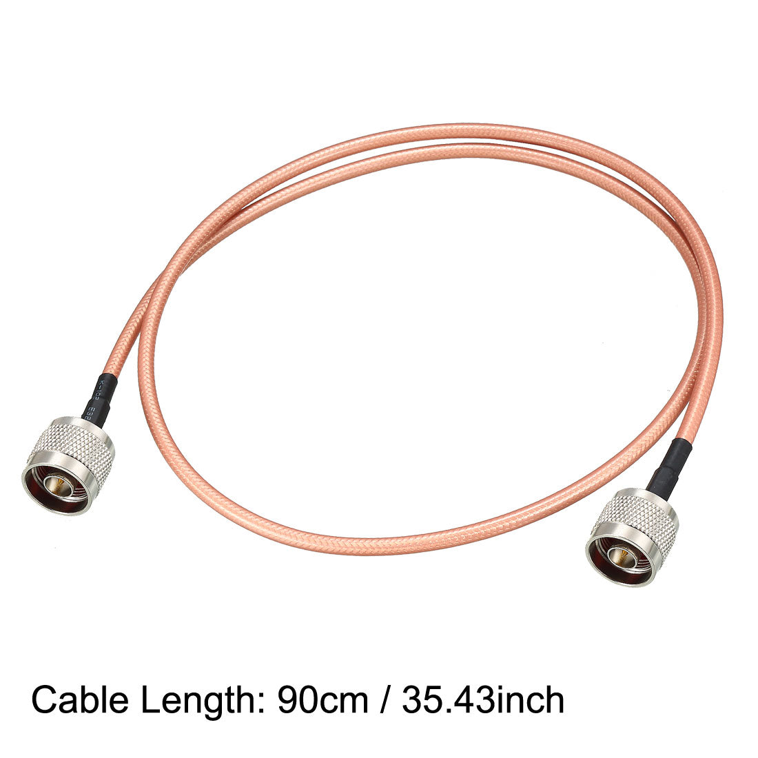 uxcell Uxcell Low Loss RF Coaxial Cable Connection Coax Wire RG-142, N Male to N Male 2pcs