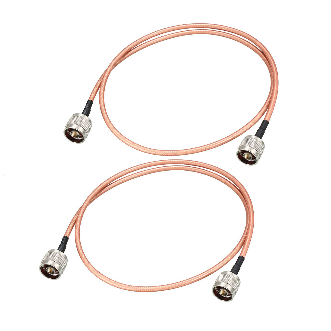 uxcell Uxcell Low Loss RF Coaxial Cable Connection Coax Wire RG-142, N Male to N Male 2pcs