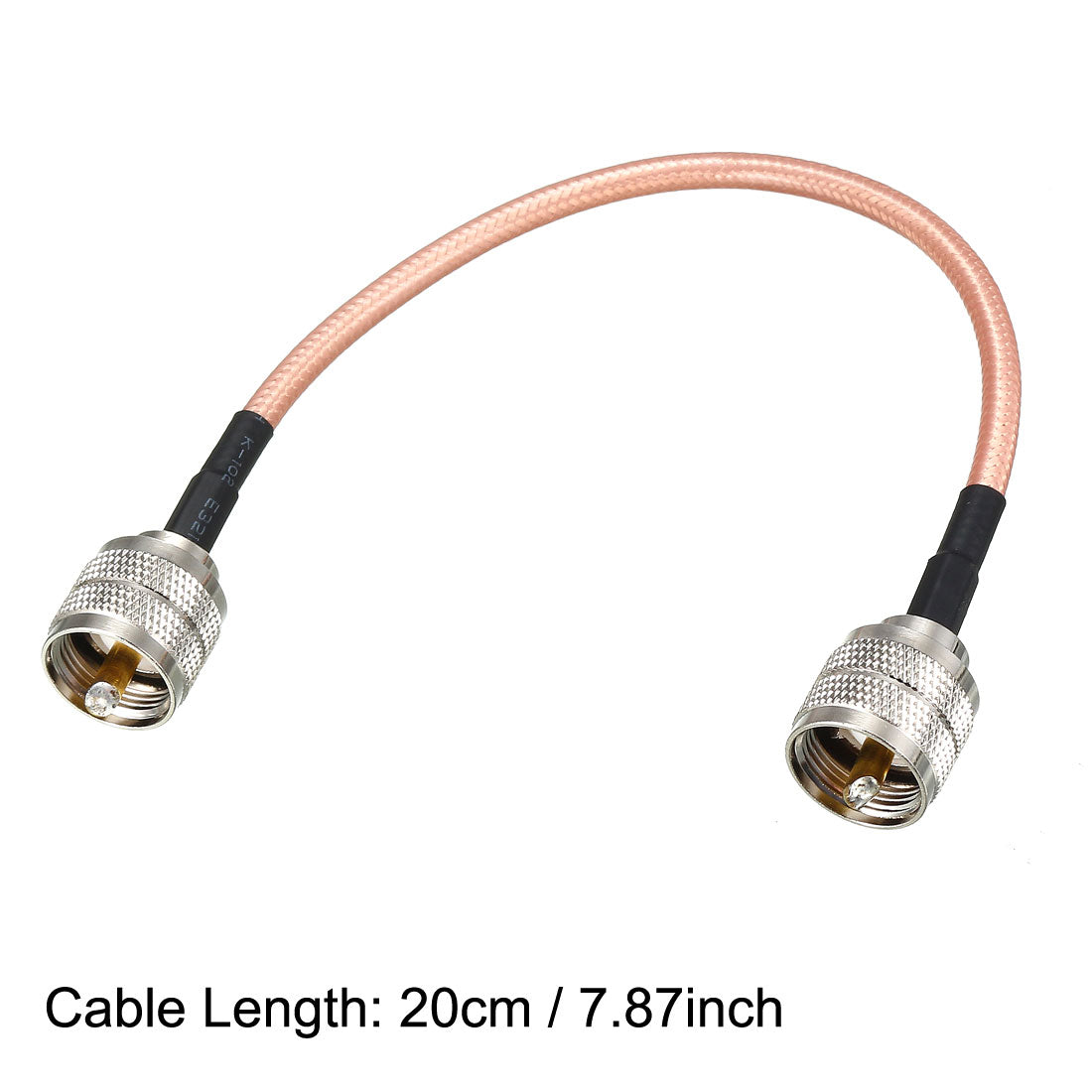 Uxcell Uxcell Low Loss RF Coaxial Cable Connection Coax Wire RG-142, PL-259 UHF Male to PL-259 UHF Male 30cm