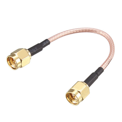 Harfington Uxcell Low Loss RF Coaxial Cable Connection Coax Wire RG-316, SMA Male to SMA Male 10cm 5pcs