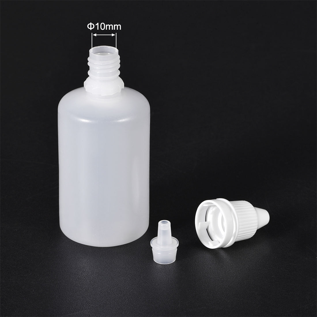 uxcell Uxcell 50ml/1.7 oz Empty Squeezable Dropper Bottle 20pcs