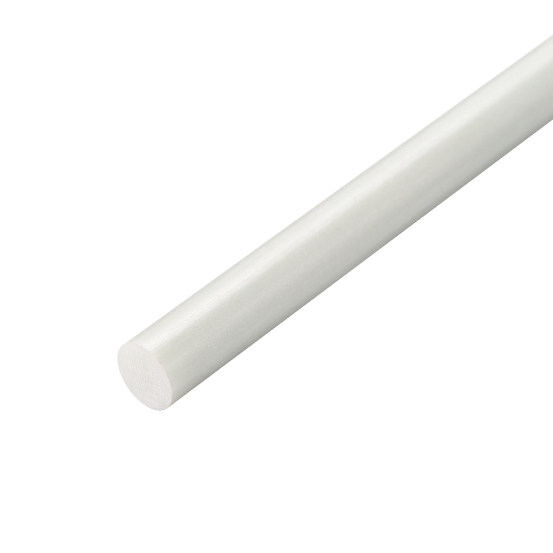 uxcell Uxcell FRP Fiberglass Round Rod,7mm Dia 50cm Long,White Engineering Round Bars Rods
