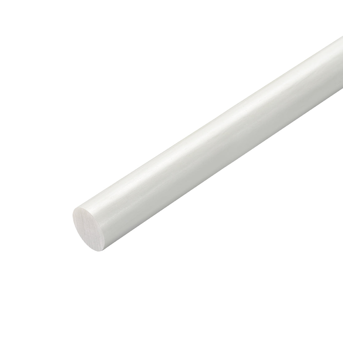 uxcell Uxcell FRP Fiberglass Round Rod,9mm Dia 50cm Long,White Engineering Round Bar Rod