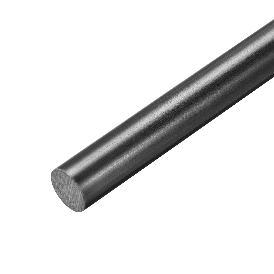 uxcell Uxcell FRP Fiberglass Round Rod,12mm Dia 50cm Long Black Engineering Round Bars