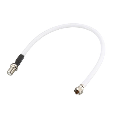 Harfington Uxcell RG6 Coax Cable F Type Male to F Type Female Coaxial Cable 1 Feet