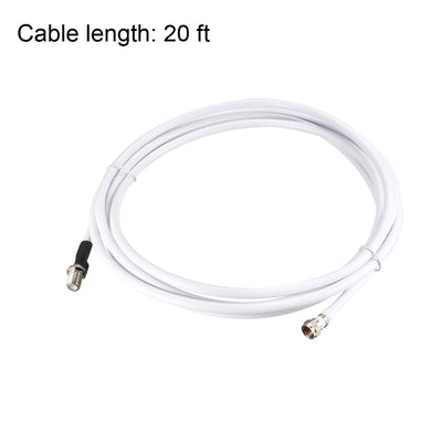 Harfington Uxcell RG6 Coax Cable F Type Male to F Type Female Coaxial Cable 2pcs