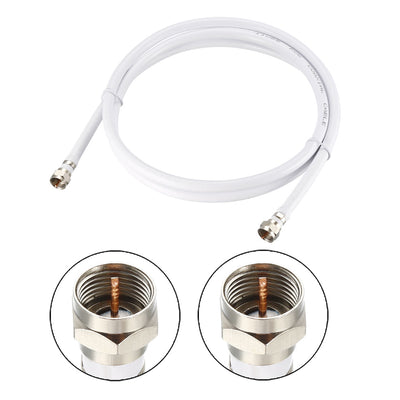 Harfington Uxcell RG6 Coaxial Cable With F Type Male to F Type Male Connectors