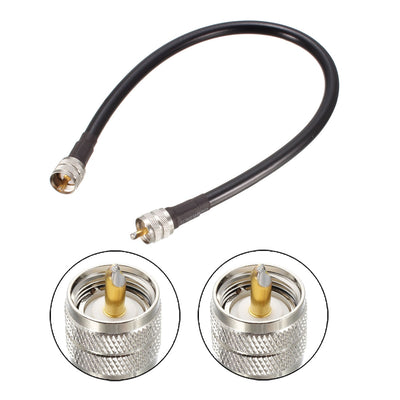 Harfington Uxcell RG8X Coaxial Cable With Pl-259 Male Connectors for CB/Ham Radio