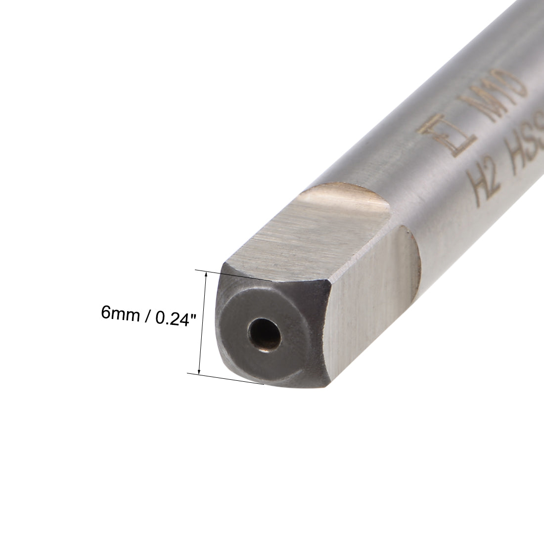 uxcell Uxcell Metric Thread Tap M10 x 1.5  H2 100mm Extra Long Straight Flute Tapping Tool