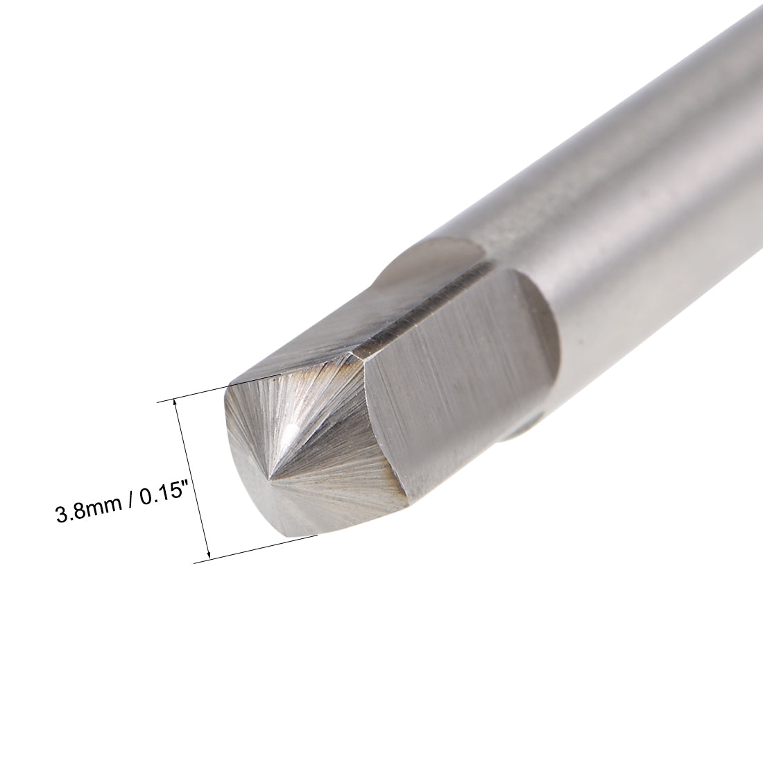 uxcell Uxcell Machine Tap Thread Pitch 3 Straight Flutes H2 High Speed Steel 2pcs