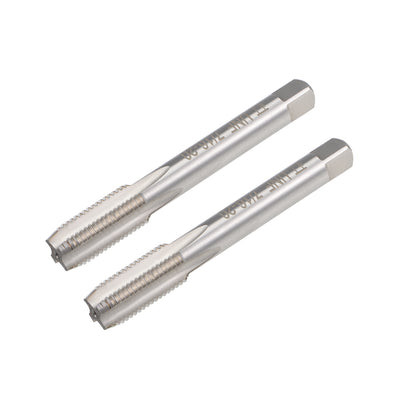 uxcell Uxcell Machine Tap 7/16-20 UNF Thread Pitch 4 Straight Flutes H2 High Speed Steel 2pcs