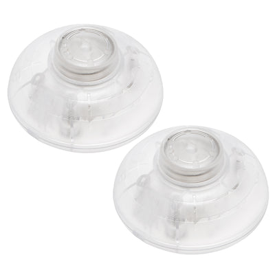 Harfington Uxcell Inline Foot Pedal Push Button Switch, Round Lamp Lighting Foot Control Latching ON/Off Footswitch Transparent 2 Pcs
