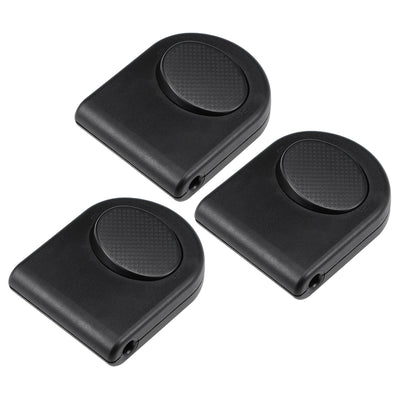 Harfington Uxcell Inline Foot Pedal Push Lamp Switch, Step-on-button Lighting Foot Control ON/Off Footswitch Black 3 Pcs
