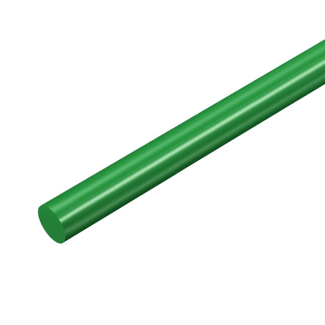 uxcell Uxcell Plastic Round Rod,10mm Dia 50cm Green Engineering Plastic Round Bar