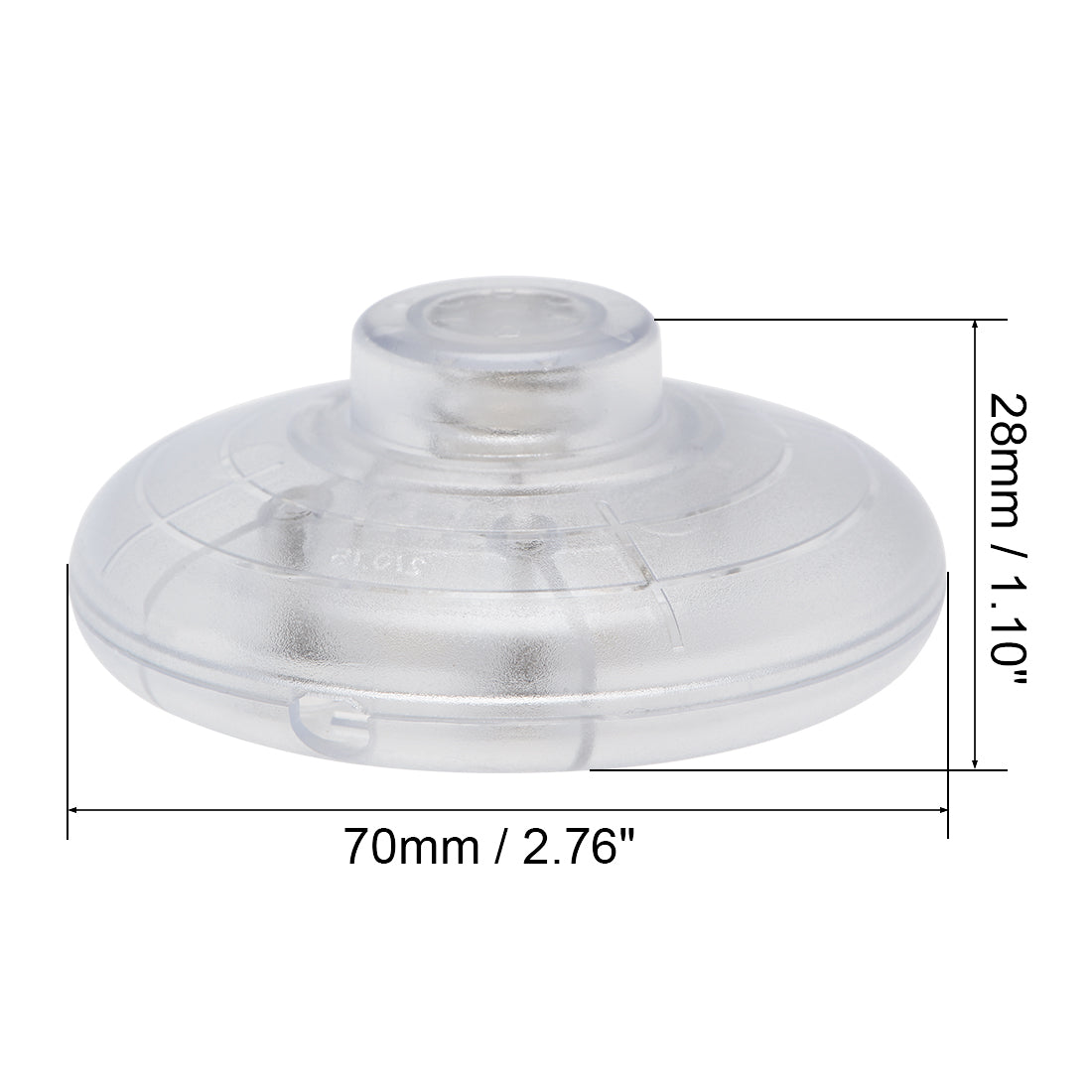 uxcell Uxcell Pedal Push Button Switch, Round Lamp Lights Foot Control Momentary Foot Switch Transparent
