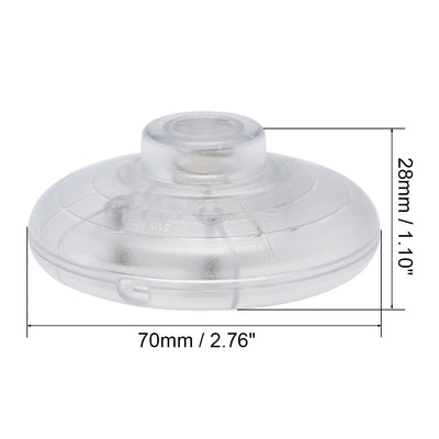 Harfington Uxcell Pedal Push Button Switch, Round Lamp Lights Foot Control Momentary Foot Switch Transparent