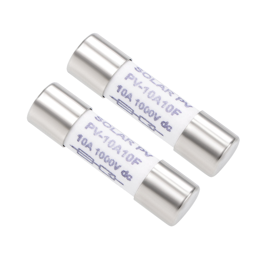 uxcell Uxcell Cartridge Fuses 10A 1000V 10x38mm Fast Blow Amplifier Ceramic 2pcs