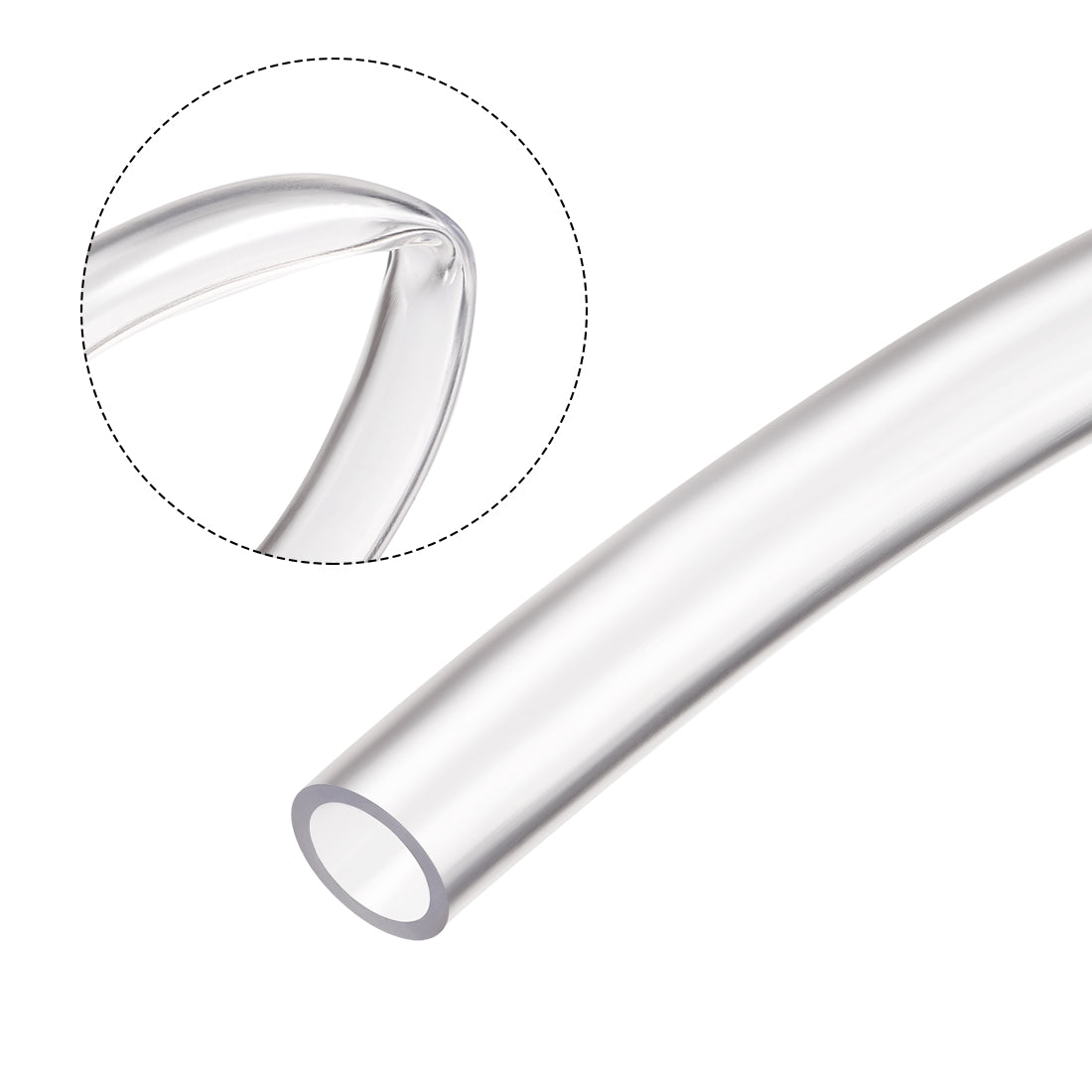 uxcell Uxcell PVC Vinyl Tubing Plastic Flexible Water Pipe