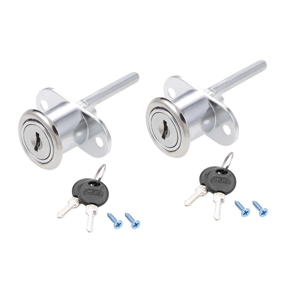 Uxcell Drawer Lock 19mm Cylinder Diameter for Desk Cabinet Locker ...