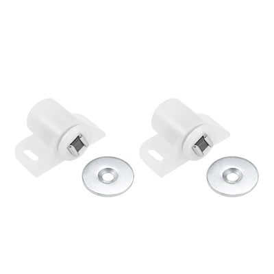 Harfington Uxcell Magnetic Latches Catch, Cabinet Door Magnet Latch for Cupboard Closet White 2pcs