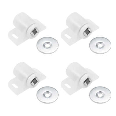 Harfington Uxcell Magnetic Latches Catch, Cabinet Door Magnet Latch for Cupboard Closet White 4pcs