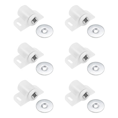 Harfington Uxcell Magnetic Latches Catch, Cabinet Door Magnet Latch for Cupboard Closet White 6pcs
