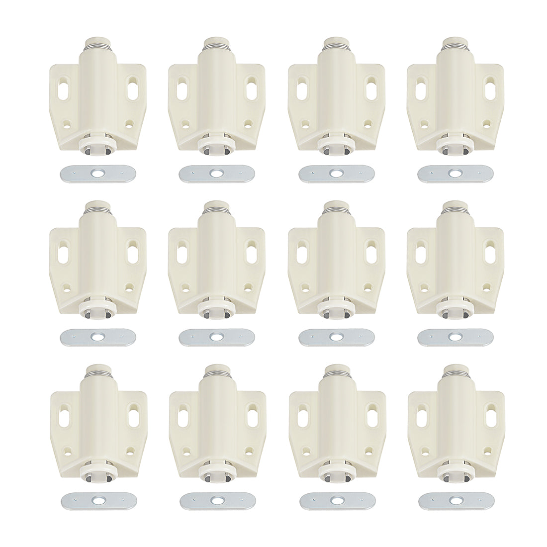 uxcell Uxcell Touch Catch Magnetic Press Latch for Cabinet Door Cupboard White 12pcs