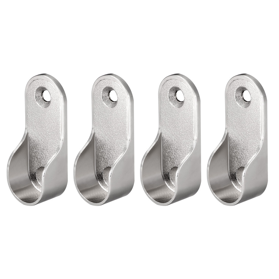 Uxcell Oval Closet Rod End Supports, Fit Rod Dia 16mm 4 PCS - Wardrobe ...