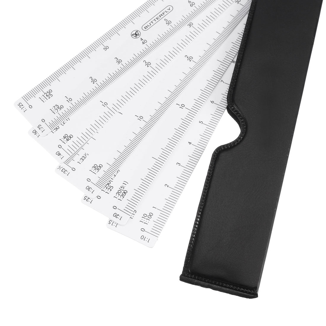 uxcell Uxcell Scale Ruler Engineer Scale Architect Rulers 1/10 1/15 1/20 1/25 1/30 1/33 1/40 1/50 1/75 1/125 Plastic