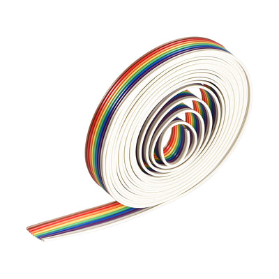 Harfington Uxcell IDC Rainbow Wire Flat Ribbon Cable 9P 1.27mm Pitch 3meter/9.8ft Length