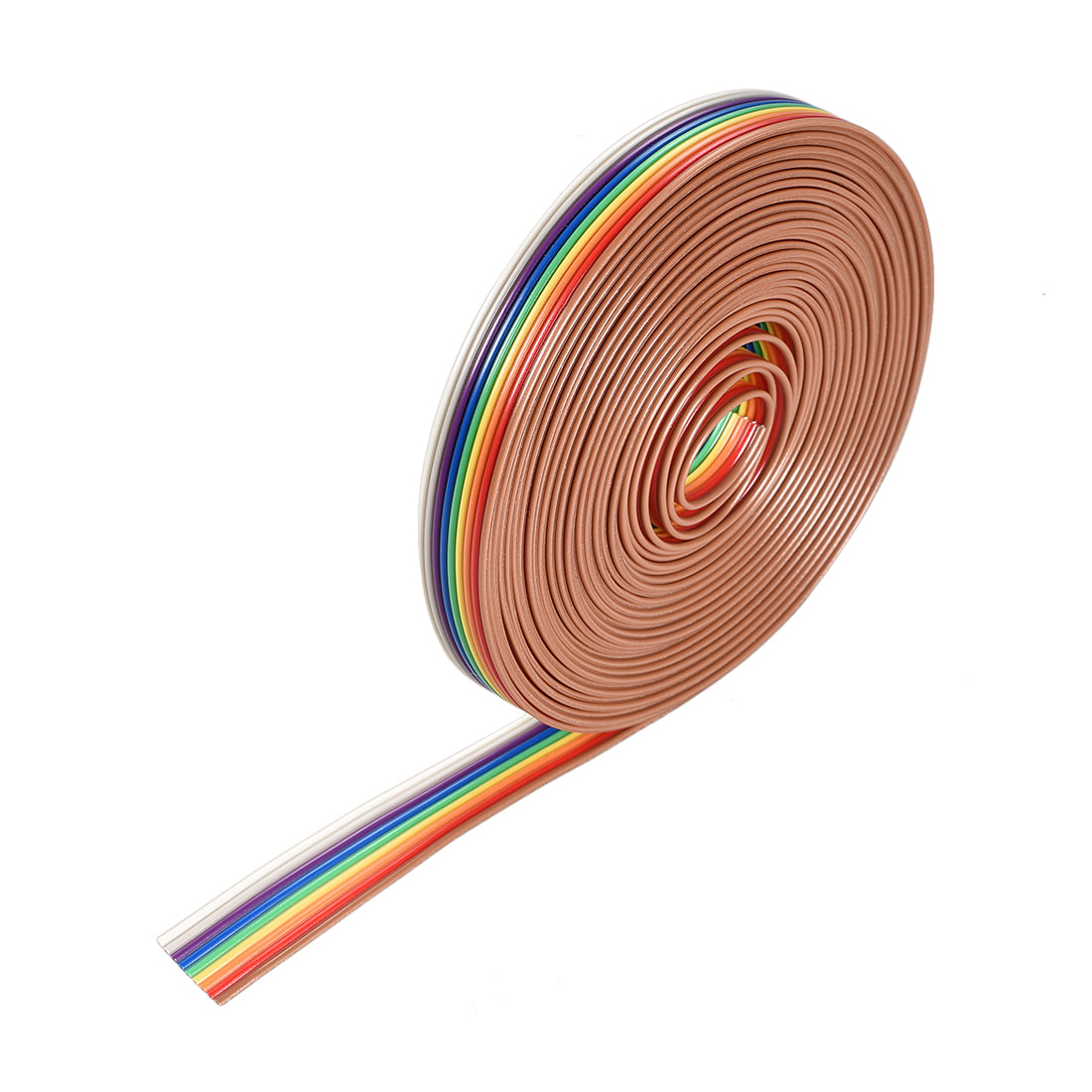 uxcell Uxcell IDC Rainbow Wire Flat Ribbon Cable 9P 1.27mm Pitch 5meter/16.4ft Length