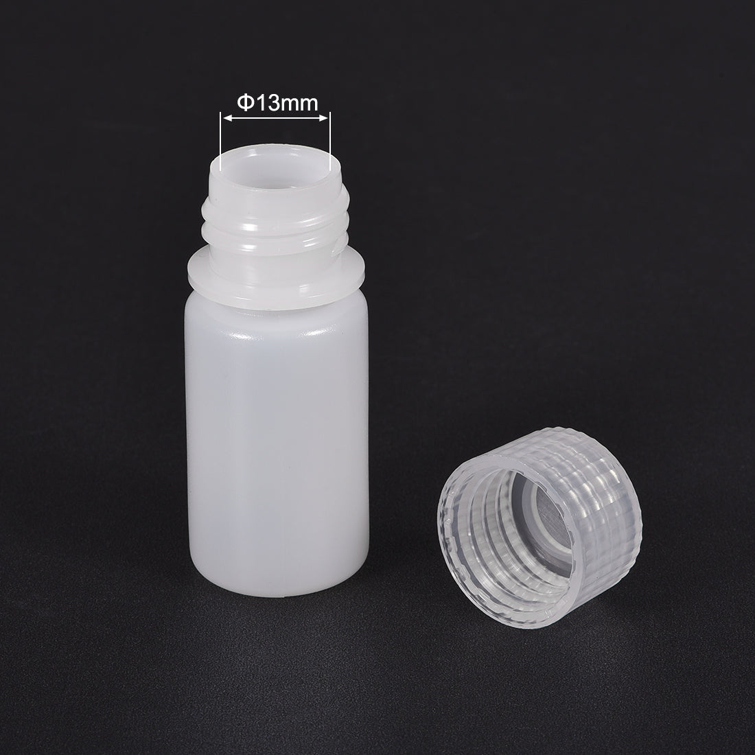 uxcell Uxcell Plastic Lab Chemical Reagent Bottle, 15ml/0.5 oz Small Mouth Sample Sealing Liquid/Solid Storage Bottles, White 12pcs