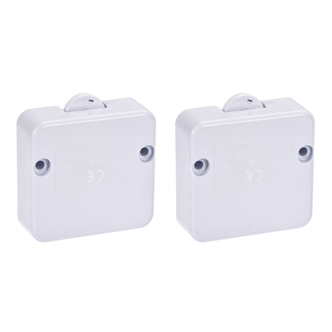 uxcell Uxcell Wardrobe Door Light Switch Momentary Closet Switches Normally Closed 110-250V 2A White 2 Pcs